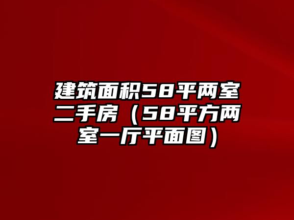 建筑面積58平兩室二手房（58平方兩室一廳平面圖）