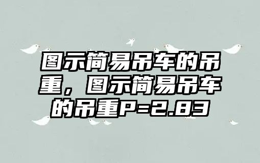 圖示簡易吊車的吊重，圖示簡易吊車的吊重P=2.83