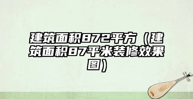 建筑面積872平方（建筑面積87平米裝修效果圖）