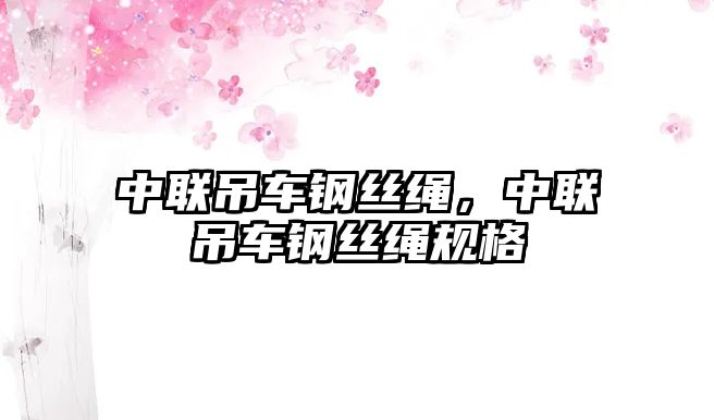 中聯(lián)吊車鋼絲繩，中聯(lián)吊車鋼絲繩規(guī)格