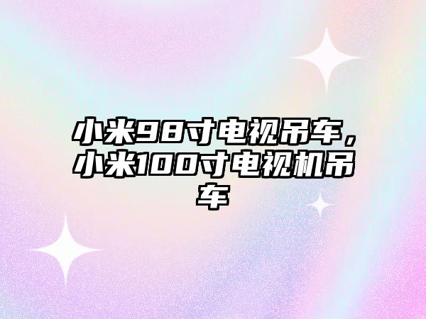 小米98寸電視吊車，小米100寸電視機(jī)吊車