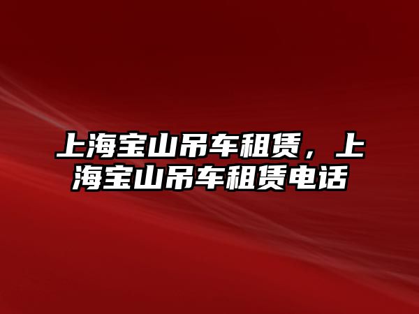 上海寶山吊車租賃，上海寶山吊車租賃電話