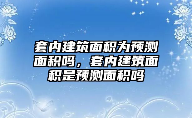 套內(nèi)建筑面積為預(yù)測(cè)面積嗎，套內(nèi)建筑面積是預(yù)測(cè)面積嗎