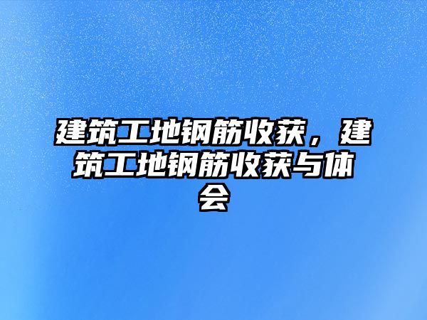 建筑工地鋼筋收獲，建筑工地鋼筋收獲與體會