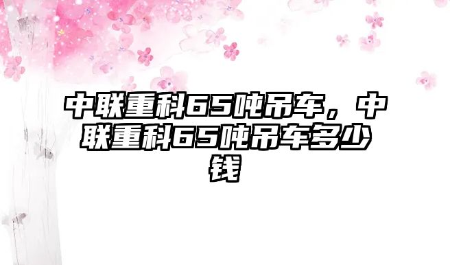 中聯(lián)重科65噸吊車，中聯(lián)重科65噸吊車多少錢