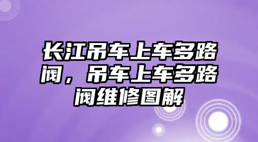 長江吊車上車多路閥，吊車上車多路閥維修圖解