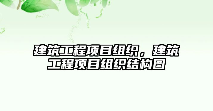 建筑工程項目組織，建筑工程項目組織結(jié)構(gòu)圖