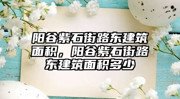 陽谷紫石街路東建筑面積，陽谷紫石街路東建筑面積多少