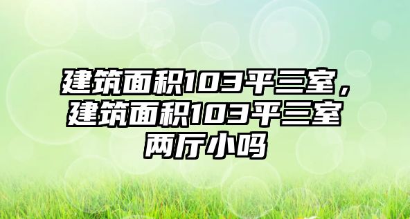 建筑面積103平三室，建筑面積103平三室兩廳小嗎