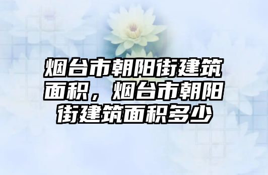 煙臺(tái)市朝陽街建筑面積，煙臺(tái)市朝陽街建筑面積多少