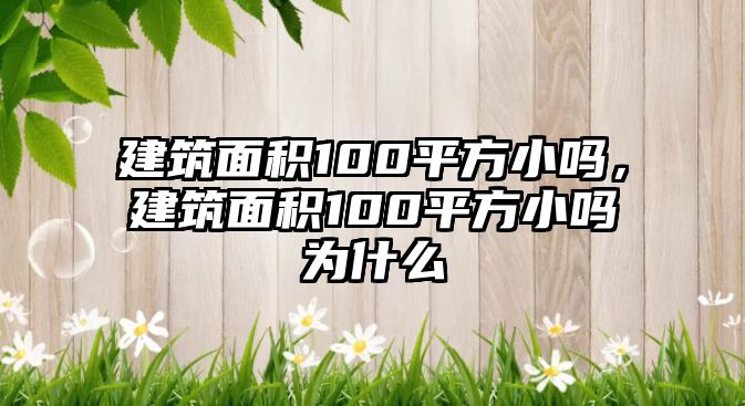 建筑面積100平方小嗎，建筑面積100平方小嗎為什么