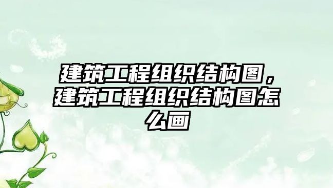 建筑工程組織結(jié)構(gòu)圖，建筑工程組織結(jié)構(gòu)圖怎么畫(huà)