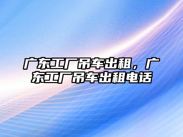 廣東工廠吊車出租，廣東工廠吊車出租電話