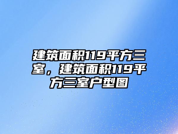 建筑面積119平方三室，建筑面積119平方三室戶型圖