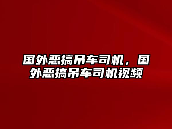 國(guó)外惡搞吊車(chē)司機(jī)，國(guó)外惡搞吊車(chē)司機(jī)視頻