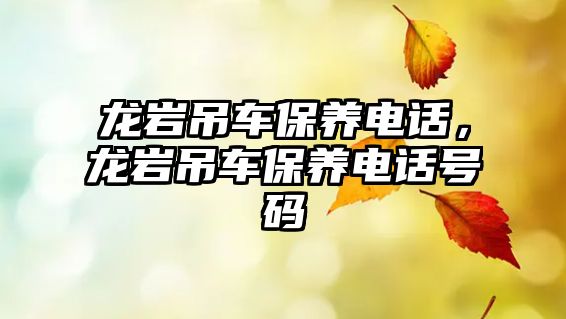 龍巖吊車(chē)保養(yǎng)電話，龍巖吊車(chē)保養(yǎng)電話號(hào)碼