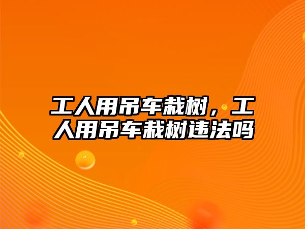 工人用吊車栽樹，工人用吊車栽樹違法嗎