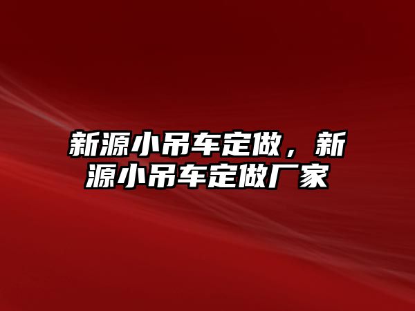 新源小吊車定做，新源小吊車定做廠家