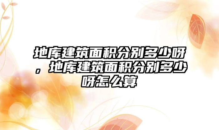 地庫(kù)建筑面積分別多少呀，地庫(kù)建筑面積分別多少呀怎么算