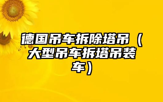 德國(guó)吊車拆除塔吊（大型吊車拆塔吊裝車）