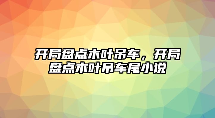 開局盤點木葉吊車，開局盤點木葉吊車尾小說