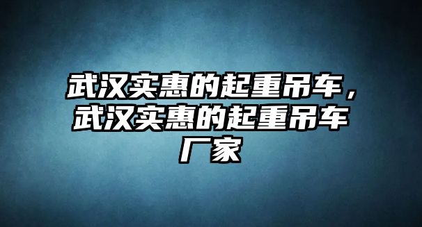 武漢實惠的起重吊車，武漢實惠的起重吊車廠家