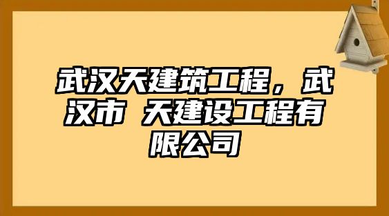 武漢天建筑工程，武漢市垚天建設(shè)工程有限公司