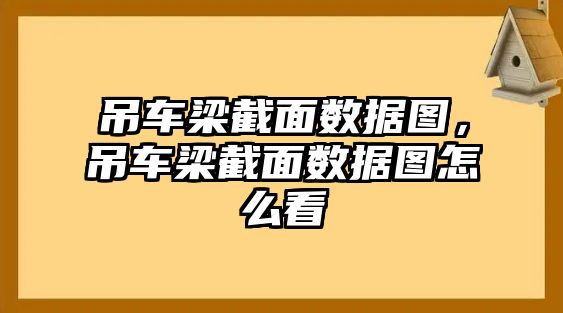 吊車梁截面數(shù)據(jù)圖，吊車梁截面數(shù)據(jù)圖怎么看