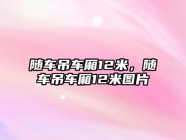 隨車吊車廂12米，隨車吊車廂12米圖片